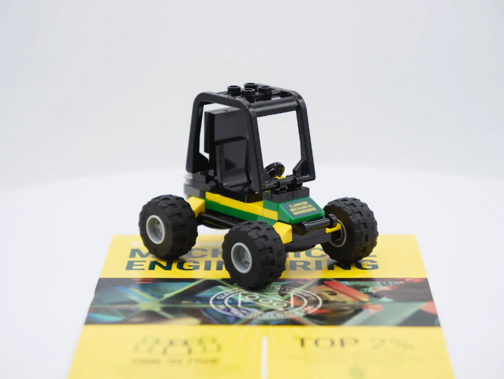 A replica of Clarkson’s Baja Car made out of LEGO bricks