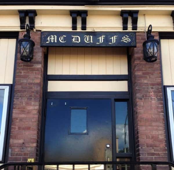 Outisde of Mcduff's Pub