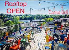 Rooftop flyer for Cantina Cactus and Grill