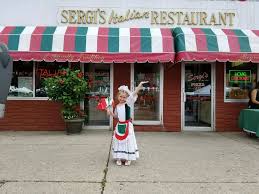 Outside of Sergi's restaurant 